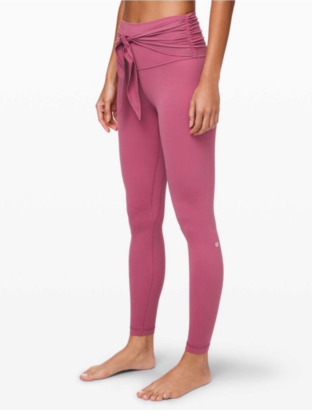 lululemon athletica High-Waist Tie Front Leggings - Dusty Rose